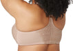 Glamorise Elegance a front closing full coverage plus size bra. Color Cafe. Style 1246.
