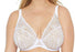 Glamorise Sexy Lace, a full cup lacey bra. Color White. Style 9850.