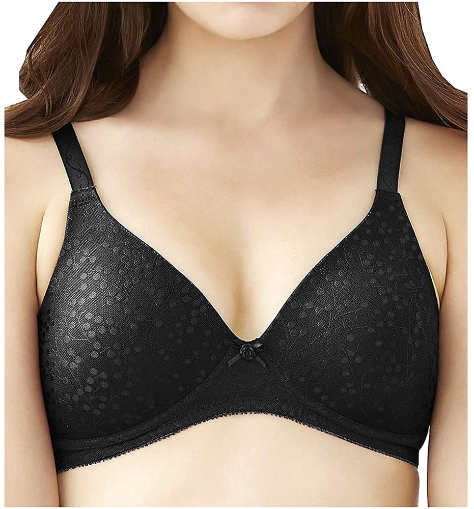 Glamorise Perfect A. A seamless, wireless, tshirt bra for great shape, support, and comfort. Color Black. Style 3010.