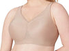 Glamorise Ultimate Sport, a wireless encapsulation sports bra. Color Beige. Style 1006.