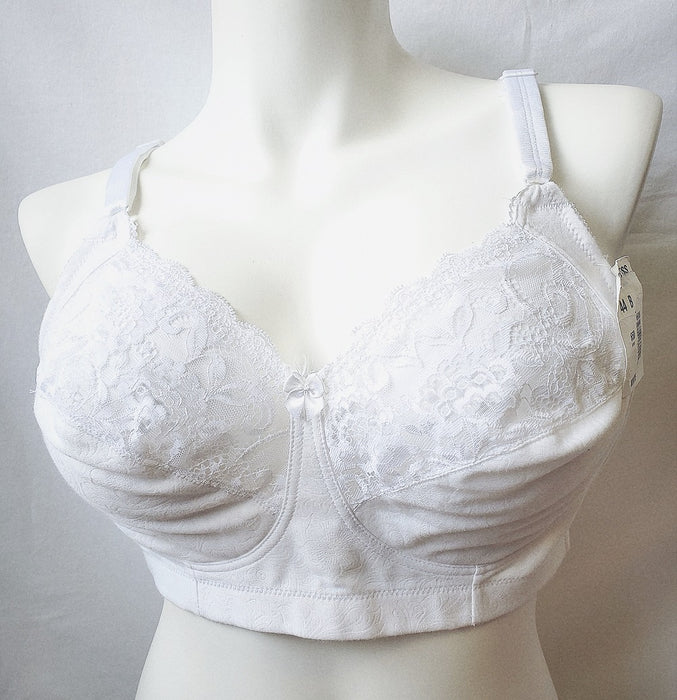 Goddess Floral lace, a wireless full coverage bra on sale. Color white. Style 650.