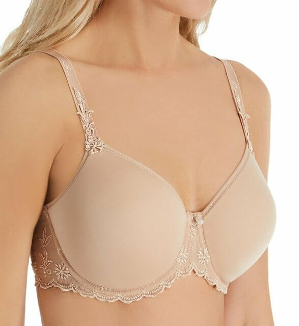 This bra from Lise Charmel's Antinea line, Essential Fit, is a great spacer bra with amazing shape and support. Color Skin Rose. Style DC2699. 