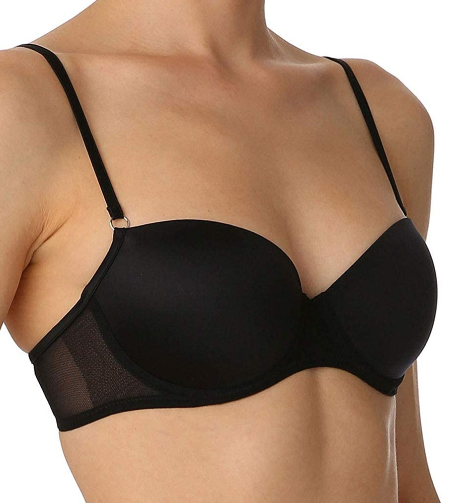 Marie Jo Undertones, a demi cut tshirt bra. Color black. Style 102019.