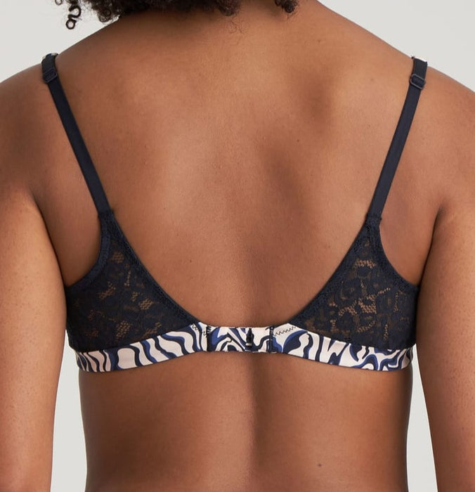 Marie Jo Xavier, a balcony bra with lots of style. Color Night Blue. Style 0122079.