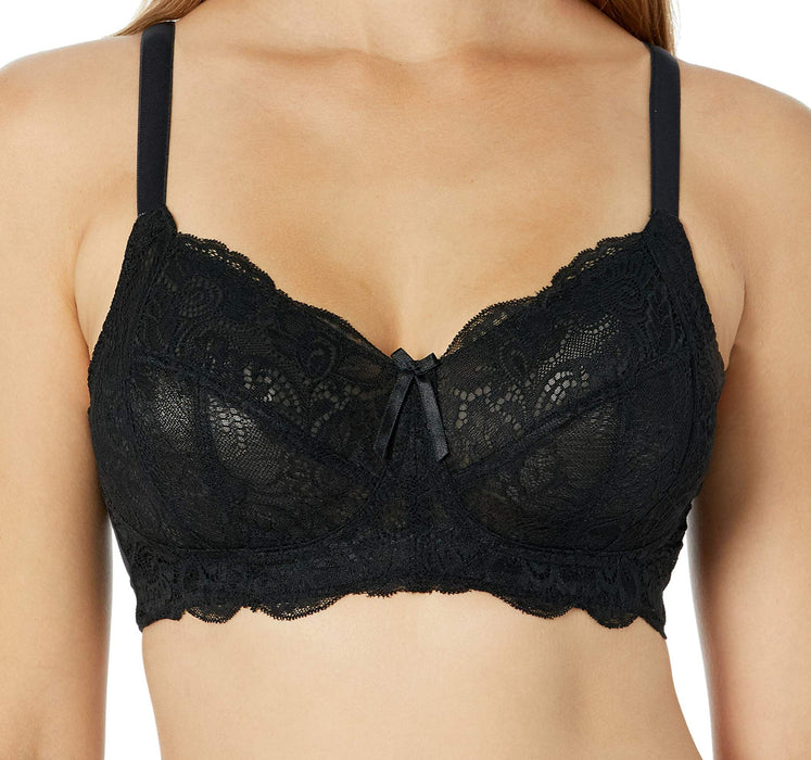 Panache Andorra, a wireless bra with plenty of support for the full bust. Color Black. Style 5671.