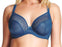 Cleo by Panache Atlanta, a great plunge bra with a racerback. Style 10006. Color Petrol