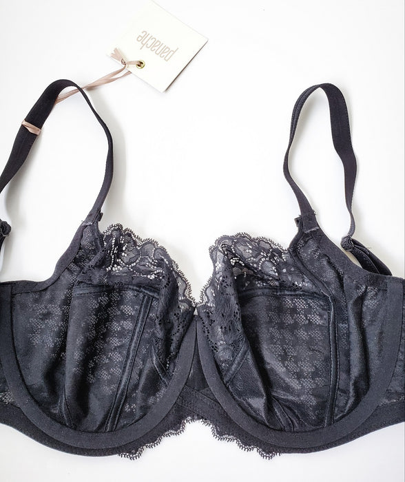 Panache Envy, a balconette bra at a low sale price in black. Style 7285.