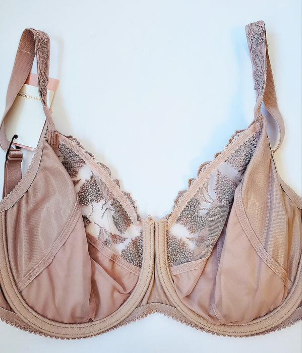 A full cup Prima Donna bra on sale. Amazing support and shape. A great everyday bra. Color Patine. Style 0163001.