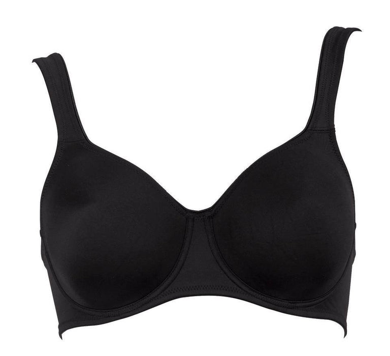 A best selling Anita bra by Rosa Faia, Twin, a seamless, comfortable, ideal everyday bra. Color Black. Style 5490.