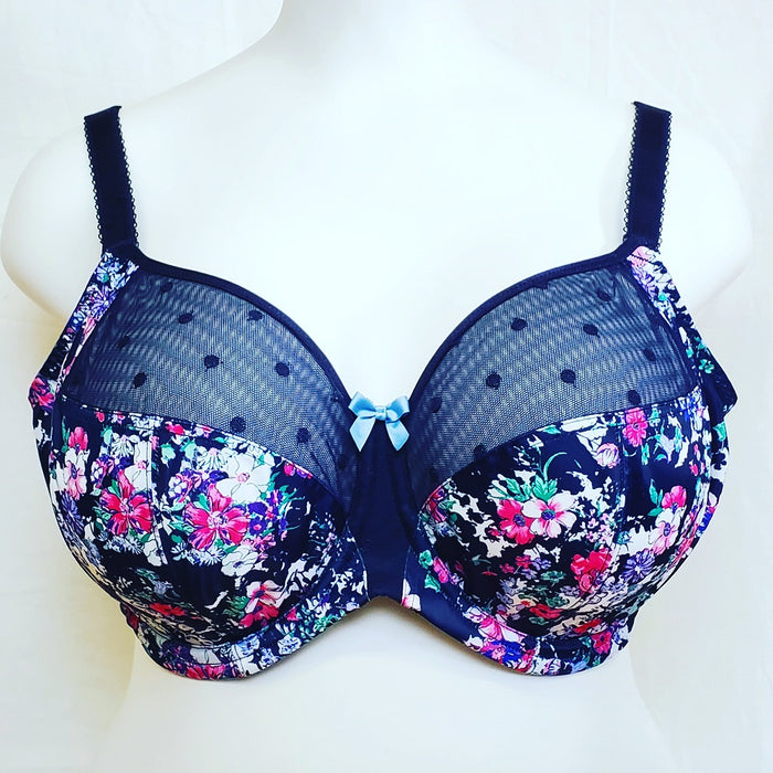 Sculptresse by Panache, Candi, a full cup bra in a wonderful floral pattern. A great bra at a low price. Style 9375.