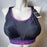 Shock Absorber Run bra, an ideal sports bra for the runner. Color Black Purple. Style B5044.