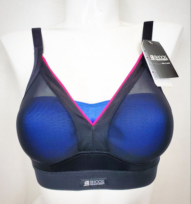 Shock Absorber, a wireless sports bra for medium to high impacts. UK Size. Color Black Neon. Style S015F.
