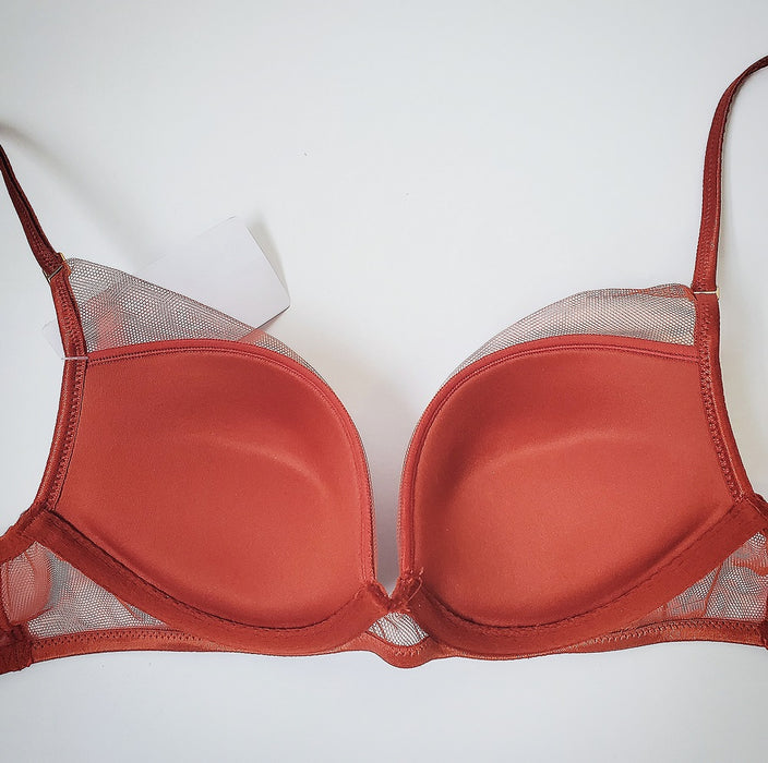 Simone Perele pushup bra, Byzance. A stylish bra on sale. Color Amber. Style 14D340.