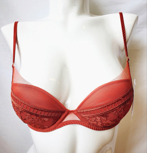 Simone Perele pushup bra, Byzance. A stylish bra on sale. Color Amber. Style 14D340.