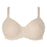 A best minimizer bra from Simone Perele, Caresse. This seamless bra with moulded cups is a great everyday bra. Color Peau Rose. Style 12A380.