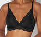Triumph Amourette Charm, an incredibly fashionable plus size wireless bra. Color Black. Style 10201694.