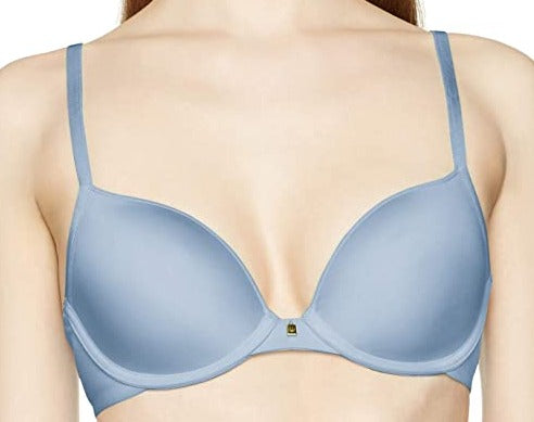 Triumph Body Make-Up Essentials, a spacer tshirt bra with great shape and support. Color placid water. Style 62589.