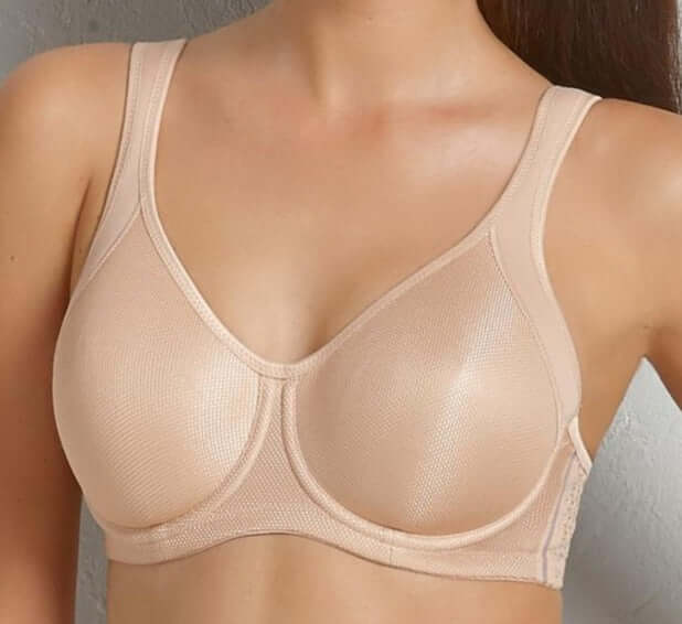 Anita Momentum, a great, hard working sports bra. Color beige. Style 5519.