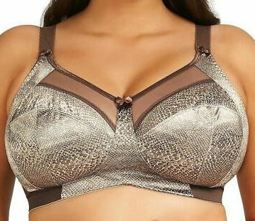 Goddess Kayla on sale, a wireless bra for the full bust in Pecan color. Style GD 6161.