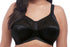 This super comfortable Elomi plus size bra is a softcup, wireless bra with amazing support and shape. Get this bra at a low price. Color black. Style 4033.