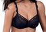 This Rosa Faia bra by Anita, a beautiful lace bra, sheer cups with embroidered lace overlay. Color black. Style 5634.